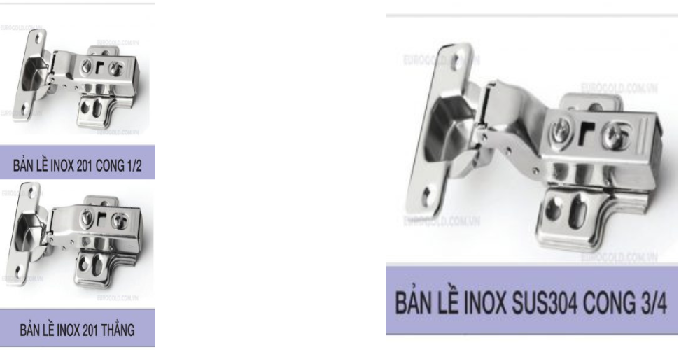các loại bản lề giảm chấn Eurogold